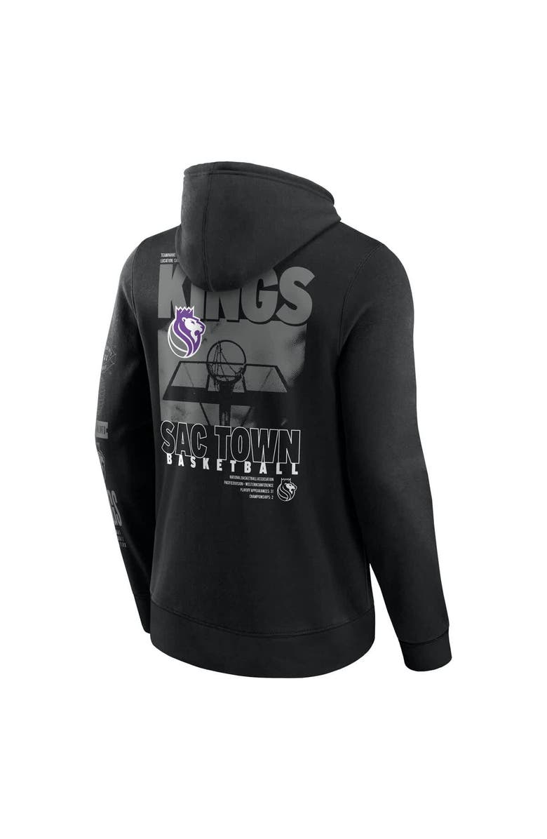 FANATICS Men's Fanatics Black Sacramento Kings Game Time Crossover Pullover Hoodie, Alternate, color, Black