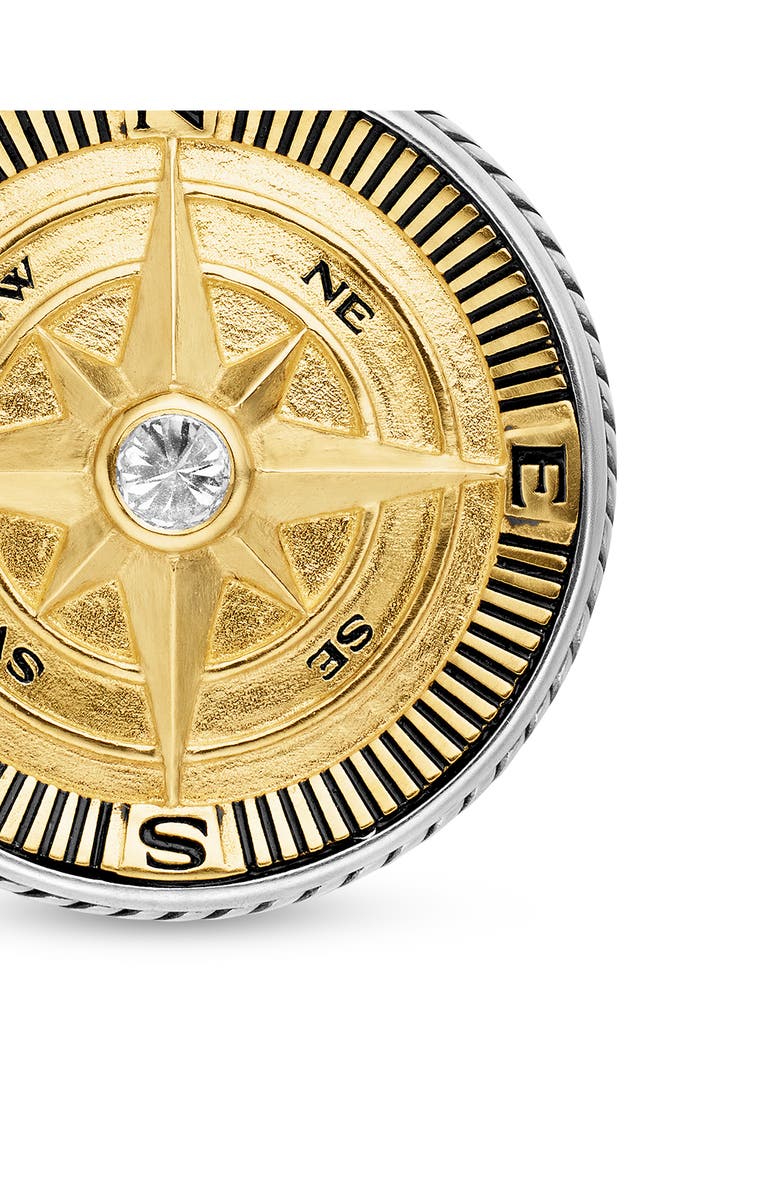 David Yurman Maritime Compass Pendant, Alternate, color, Silver