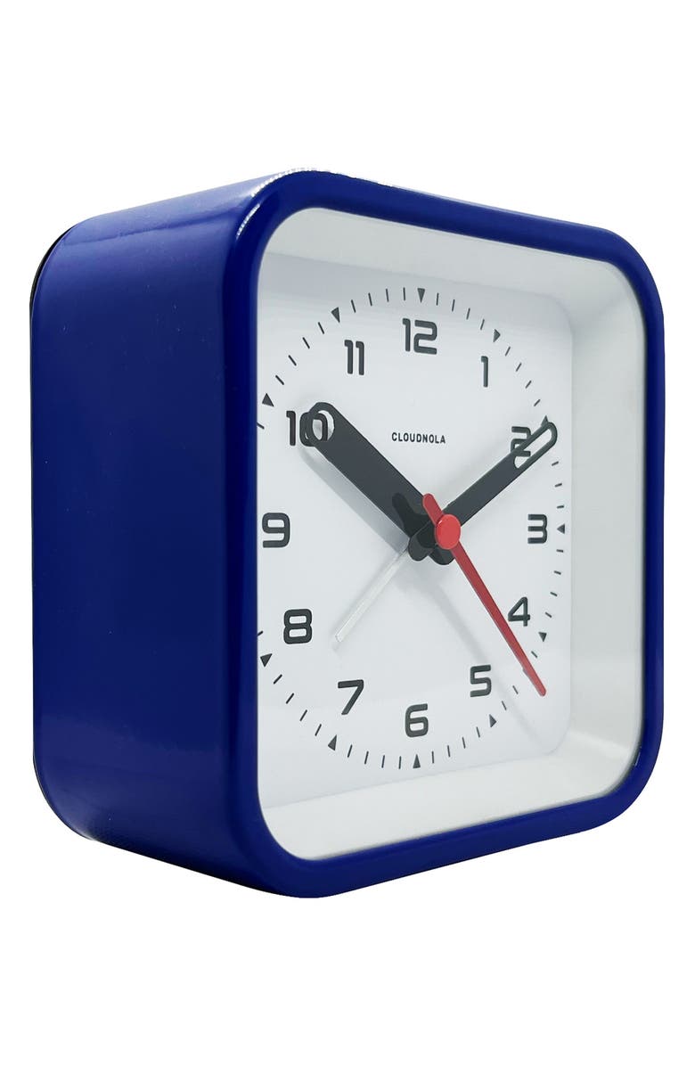 CLOUDNOLA Railway Alarm Clock, Alternate, color, Blue