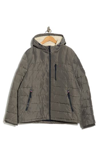 Tommy Hilfiger Hooded Puffer Jacket In Multi