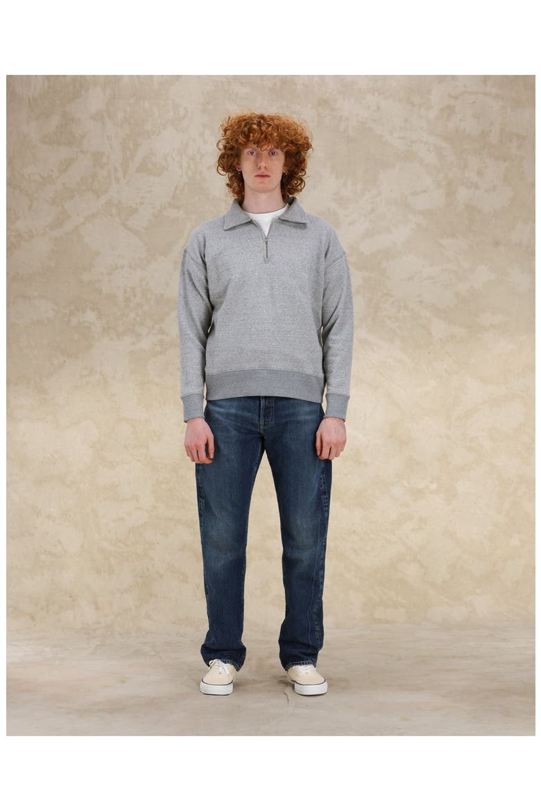 Idaho Cotton 3/4 Zip Sweatshirt, Alternate, color, MELANGE