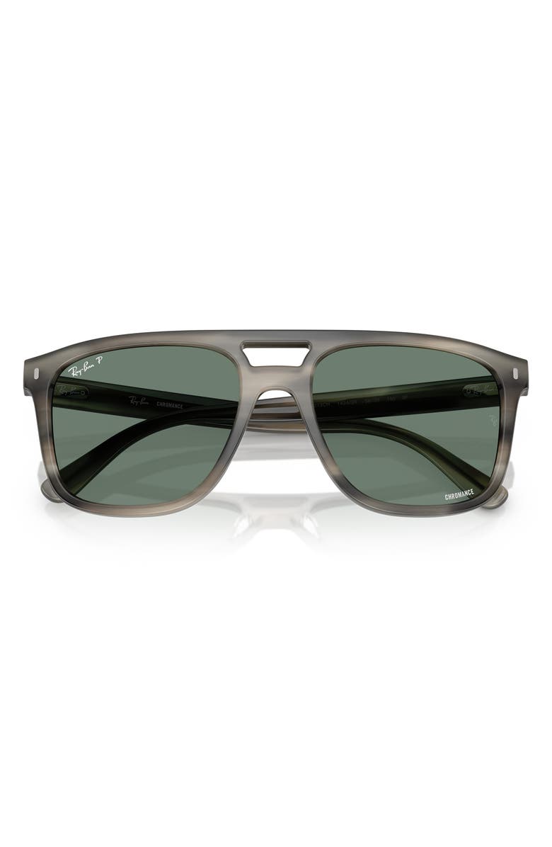 Ray-Ban 58mm Polarized Square Sunglasses, Alternate, color, Havana Gradient