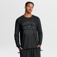 Nike Men's Nike Black Philadelphia Eagles Always Prepared Essential Cotton Long Sleeve T-Shirt