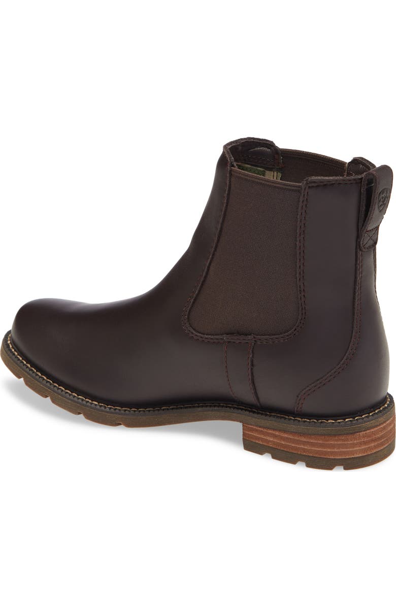 Ariat Wexford Waterproof Chelsea Boot, Alternate, color, Dark Red