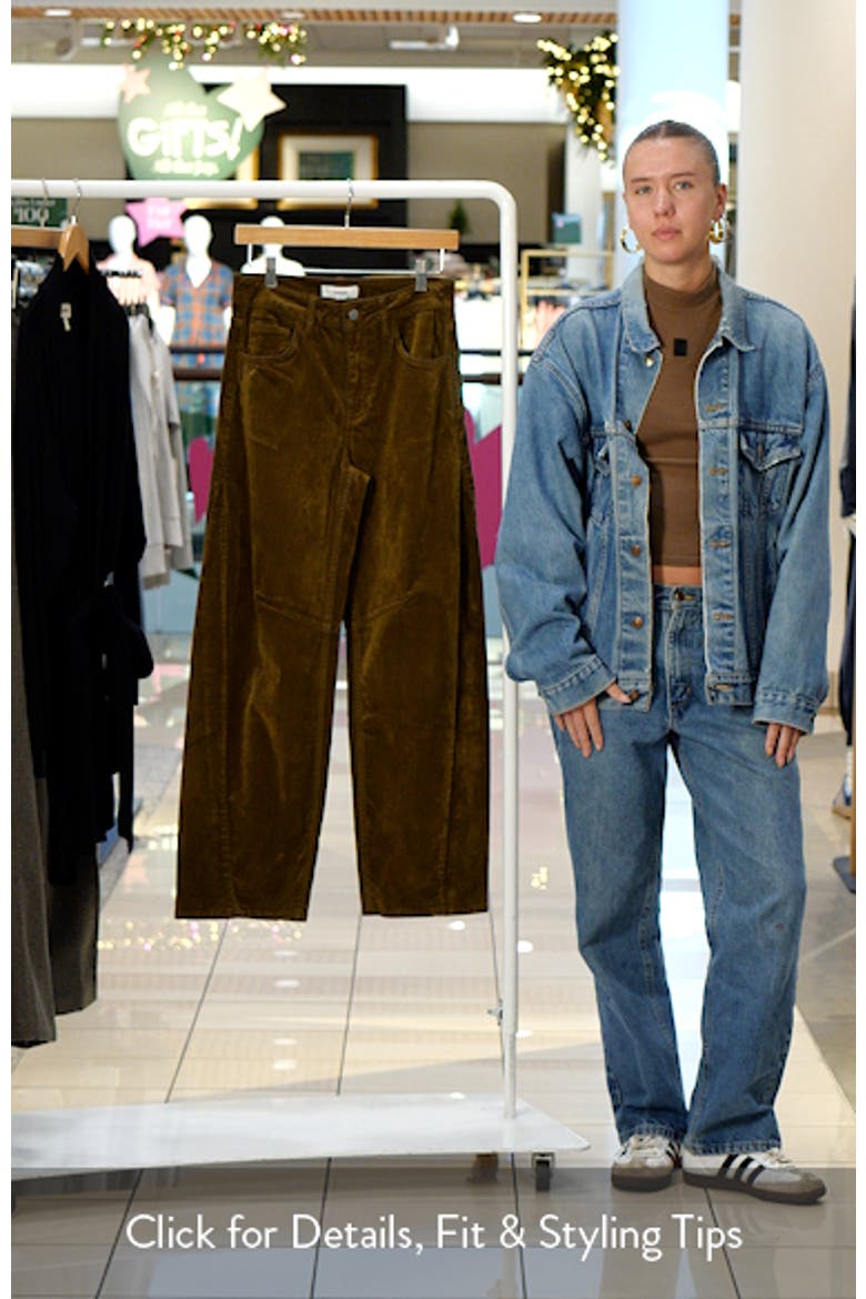 Velvet Barrel Leg Pants video