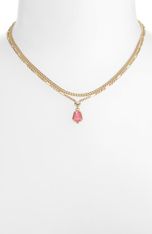 Kendra Scott Alexandria Pendant Layered Necklace In Gold