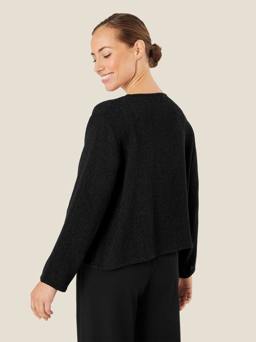 Masai Copenhagen Majulitta Open Front Long Sleeve Jacket In Black