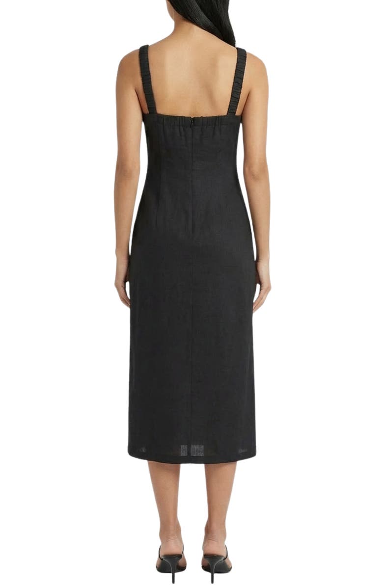 The Good Journey Linen Blend Midi Dress, Alternate, color,