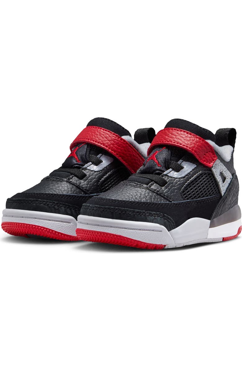 Jordan Kids' Spizike Low Top Sneaker, Main, color, Black/ Gym Red/ Grey/ White
