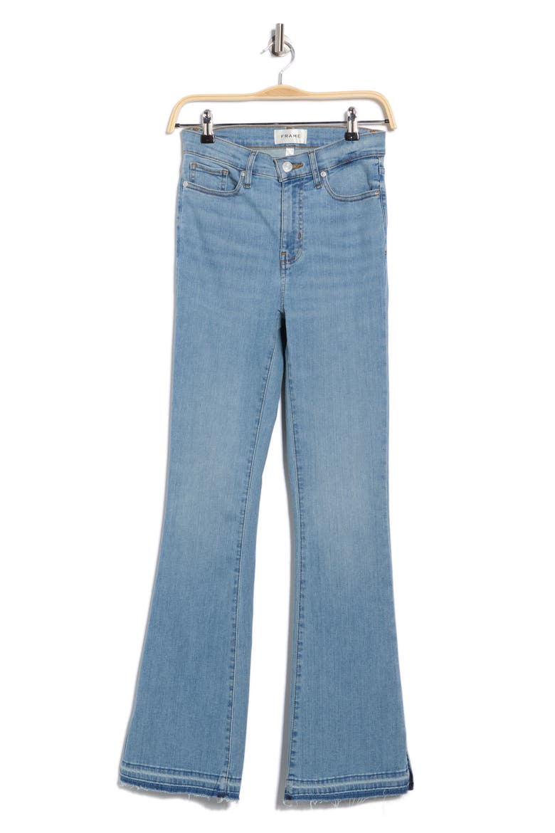 Easy Flare Leg Jeans, Alternate, color, QUIRKY RELEASED HEM