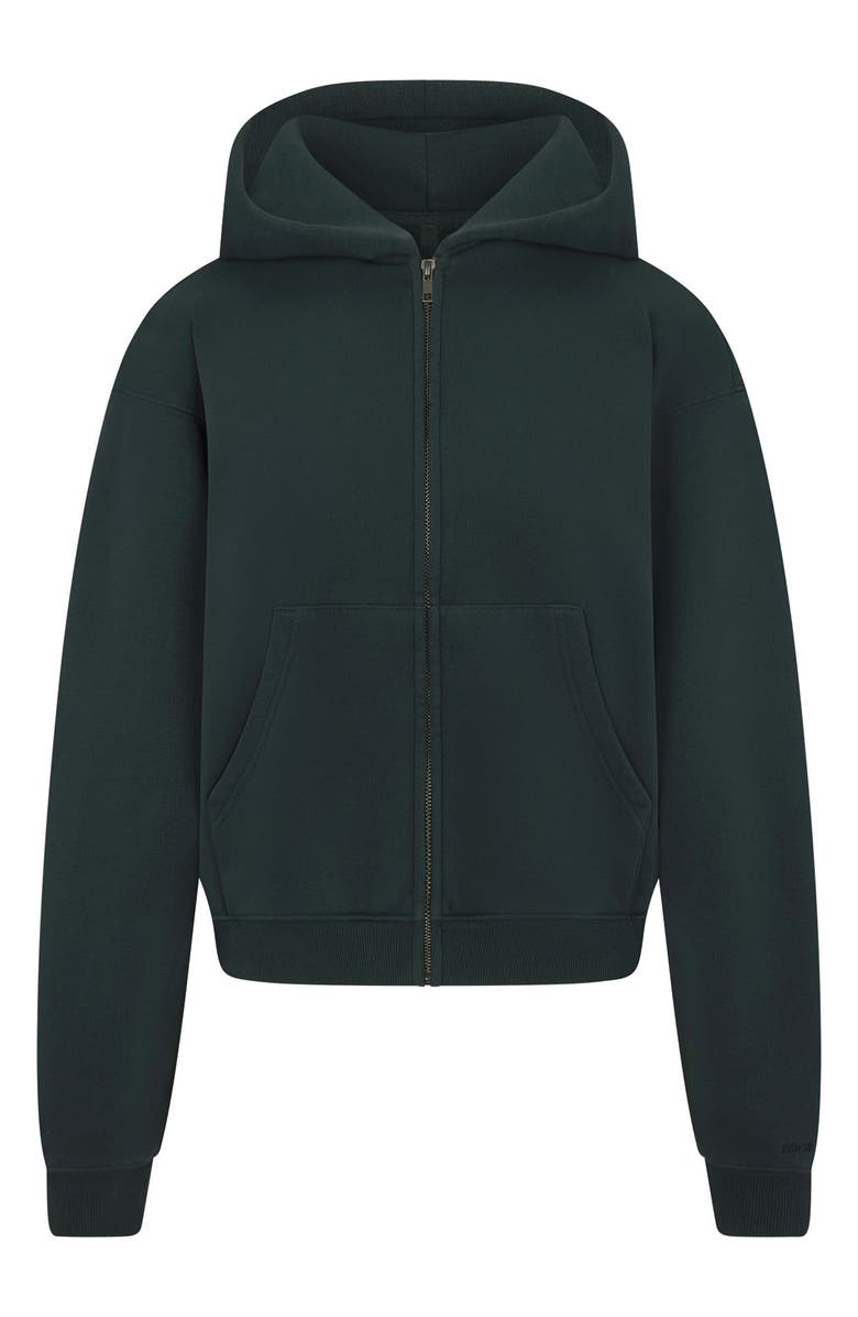 SKIMS Fleece Zip Hoodie, Alternate, color, 