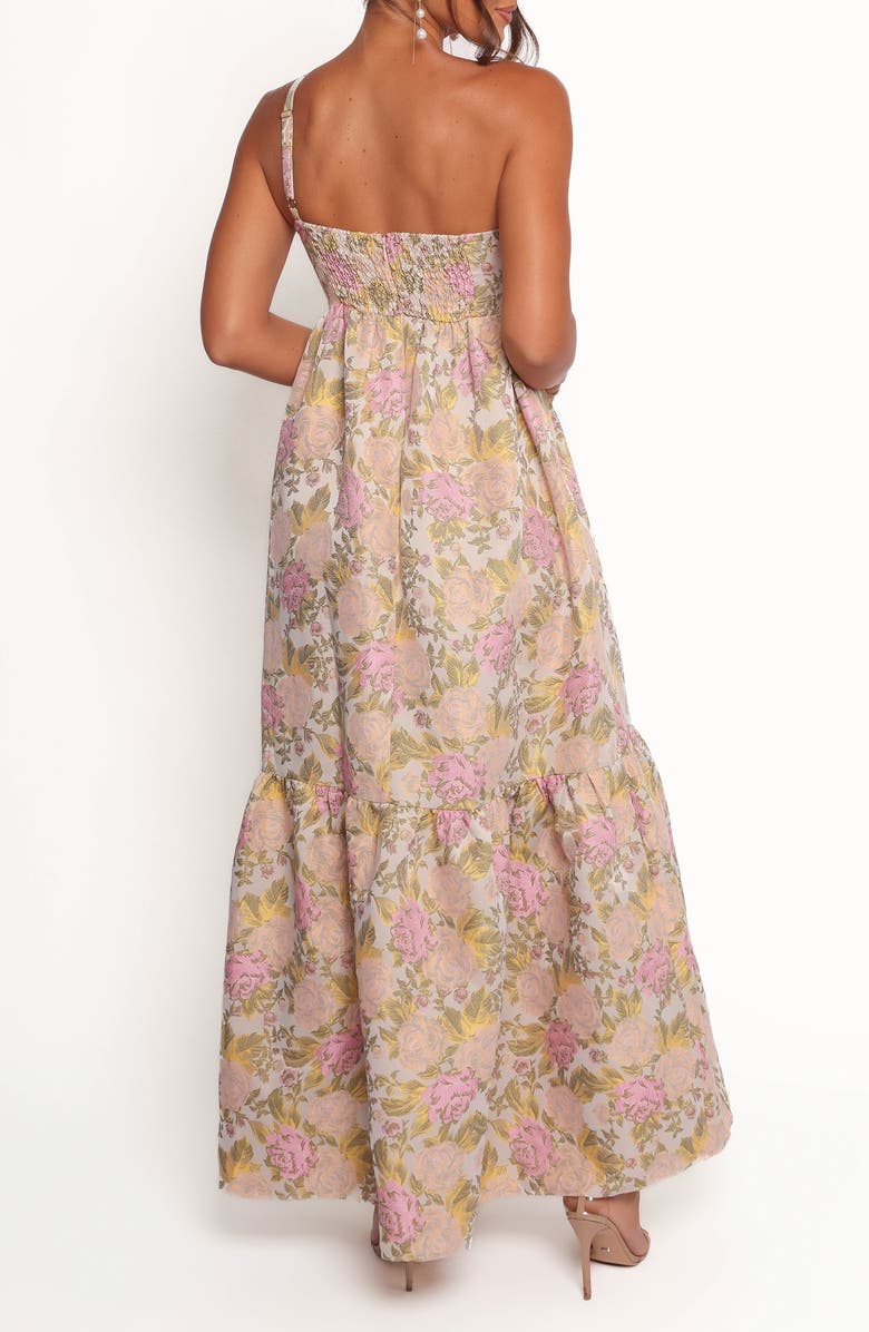 Petal & Pup Bettina Floral Bow Front One-Shoulder Maxi Dress, Alternate, color, Multi Floral