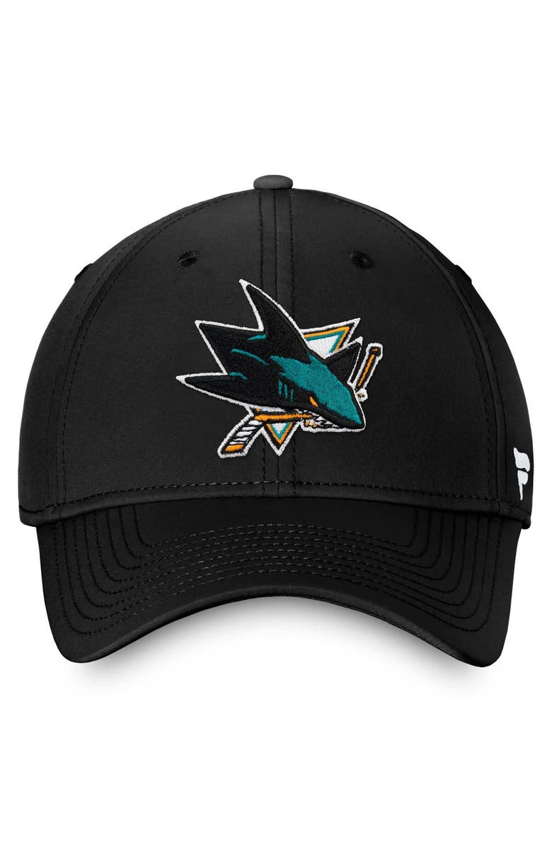 FANATICS Men's Fanatics Black San Jose Sharks Core Primary Logo Flex Hat, Alternate, color,