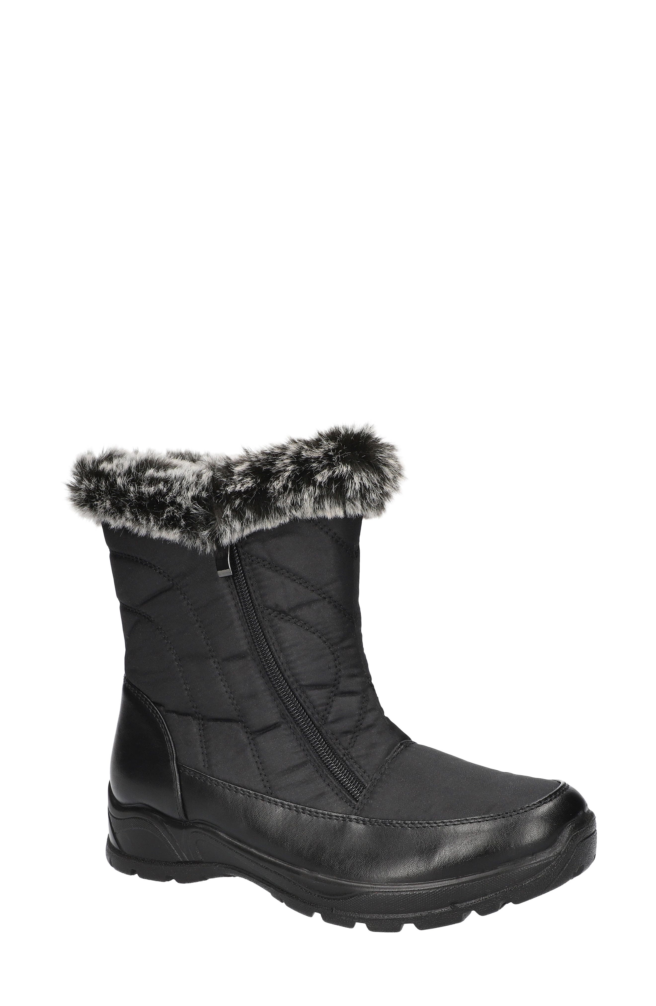 EASY STREET Portland Faux Fur Lined Waterproof Boot, Main, color, 