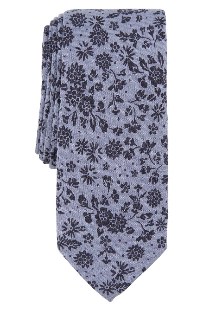 Original Penguin Lemieux Floral Tie, Main, color, Blue