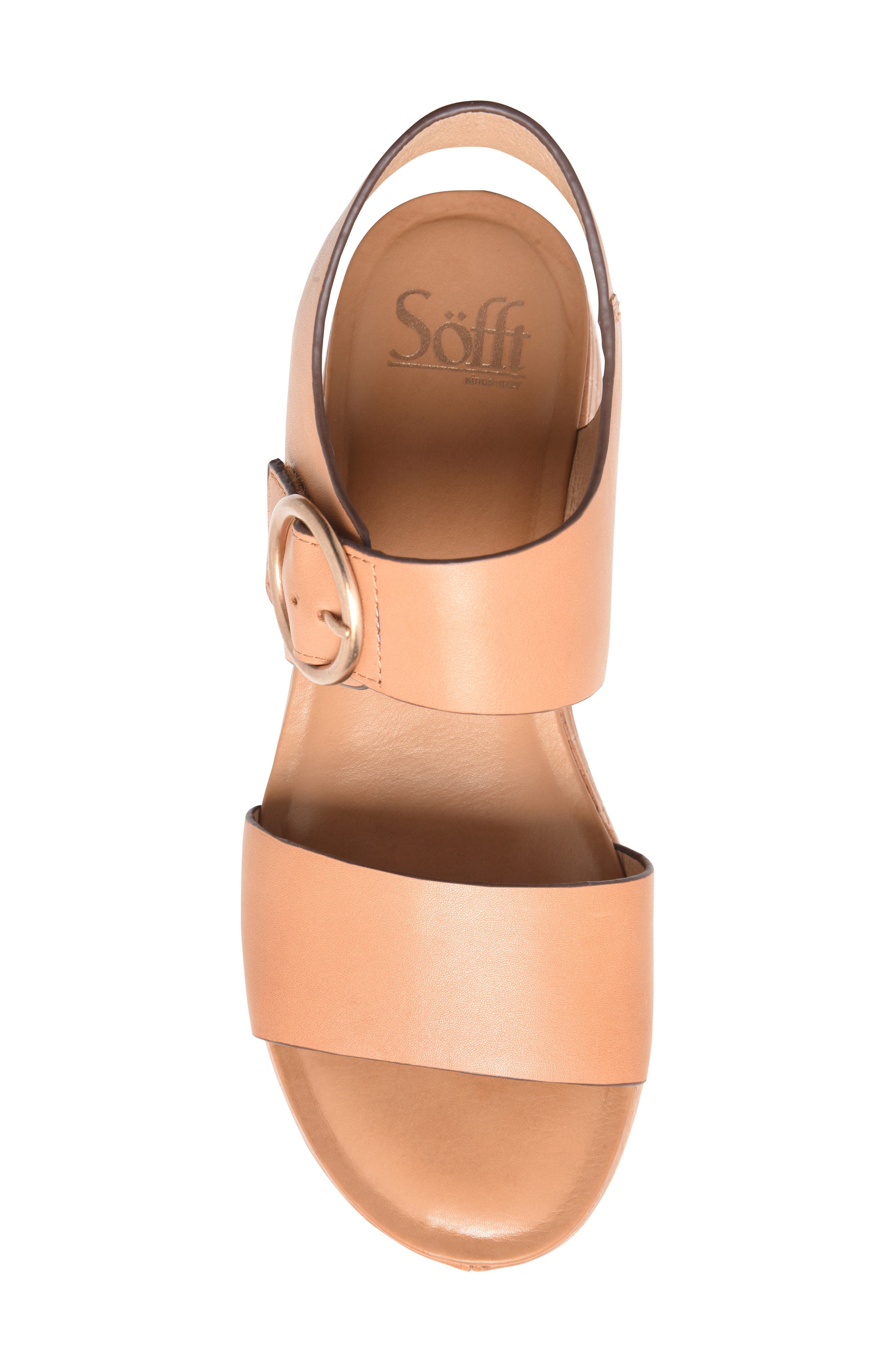 Faedra Ankle Strap Sandal, Alternate, color, LUGGAGE