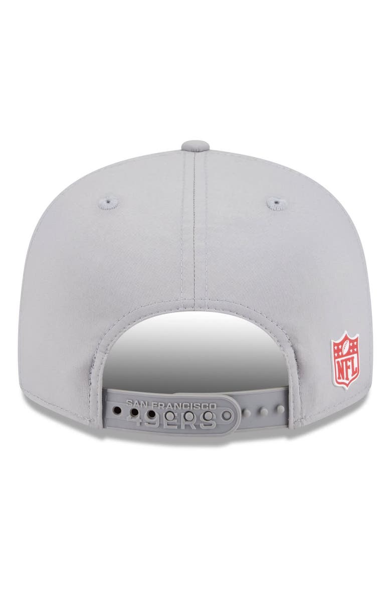 New Era Men's New Era Gray San Francisco 49ers 2025 Sideline  Split Panel 9FIFTY Snapback Hat, Alternate, color, 