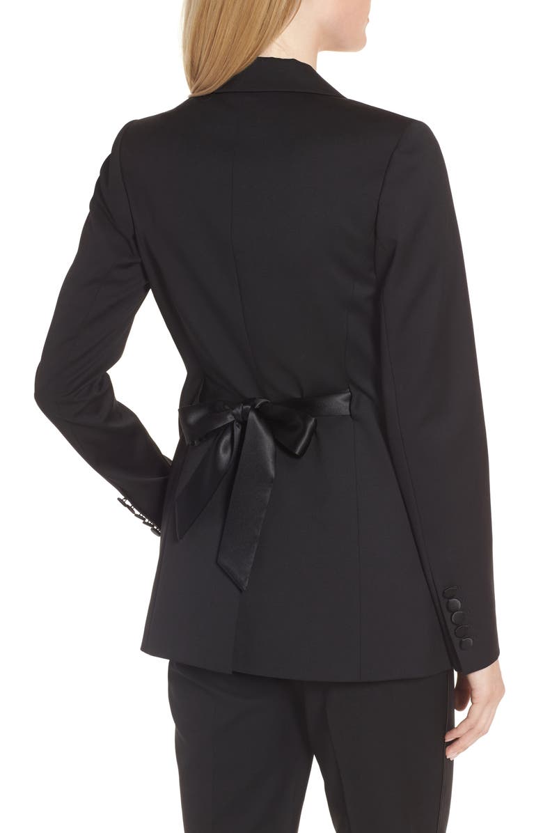 Lewit Tuxedo Detail Wool Suit Jacket, Alternate, color, 