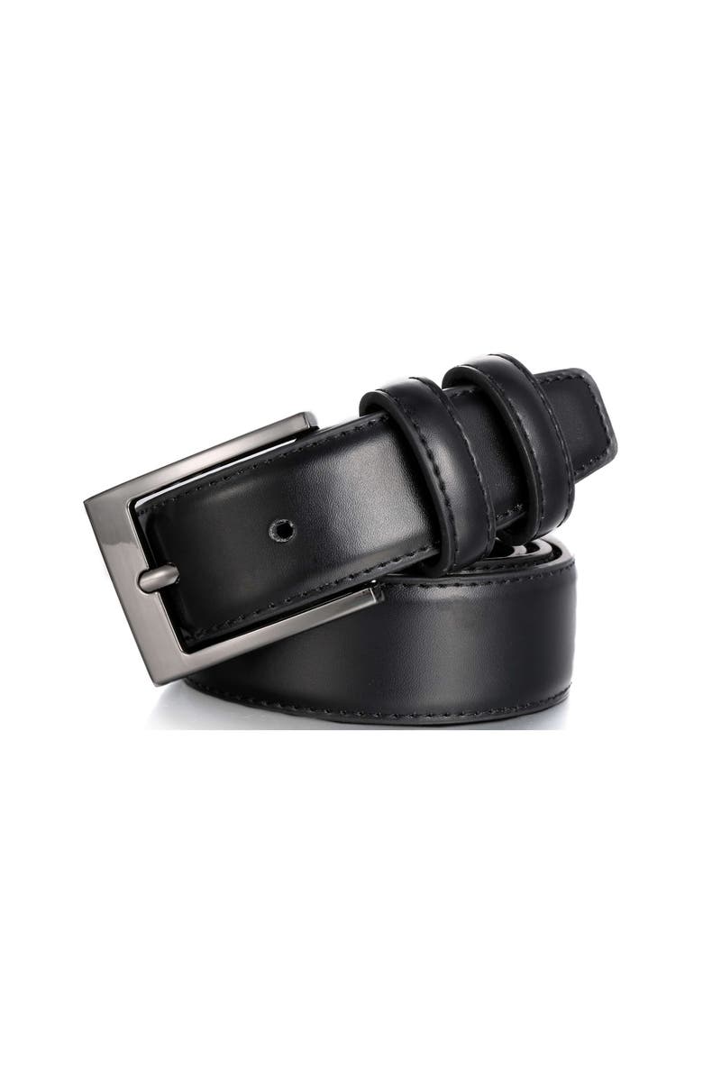 Mio Marino Dual Loop Leather Dress Belt, Alternate, color, Black