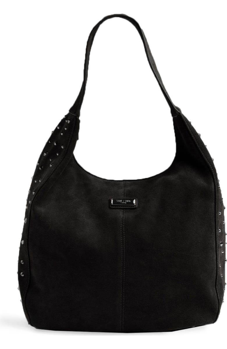 Saint + Sofia Margot Hobo Shoulder Bag, Main, color, Black