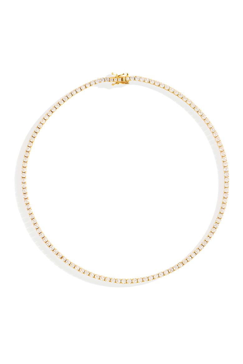 3mm Tennis Necklace, Main, color, 18k Gold Plated