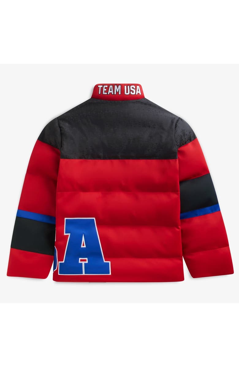 Off Season Unisex Red Team USA Puffer Jacket, Alternate, color, Red