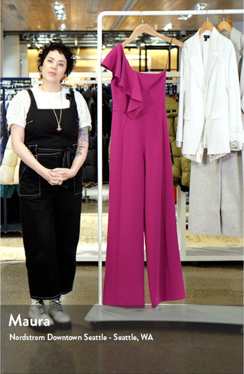 Kallan One-Shoulder Jumpsuit, sales video thumbnail