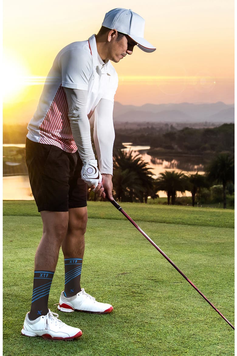Assorted 6-Pack Stripe Compression Crew Socks, Alternate, color, ASSORTED
