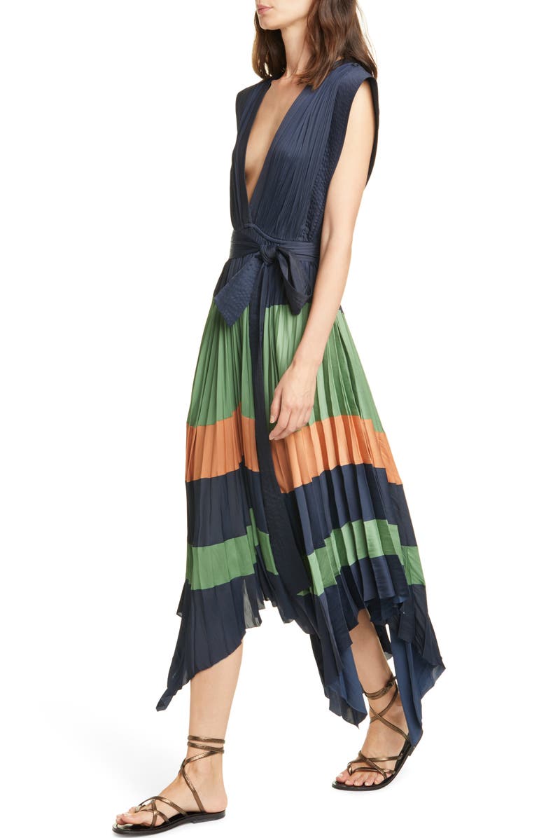 Ulla Johnson Mayshe Handkerchief Hem Dress, Alternate, color,