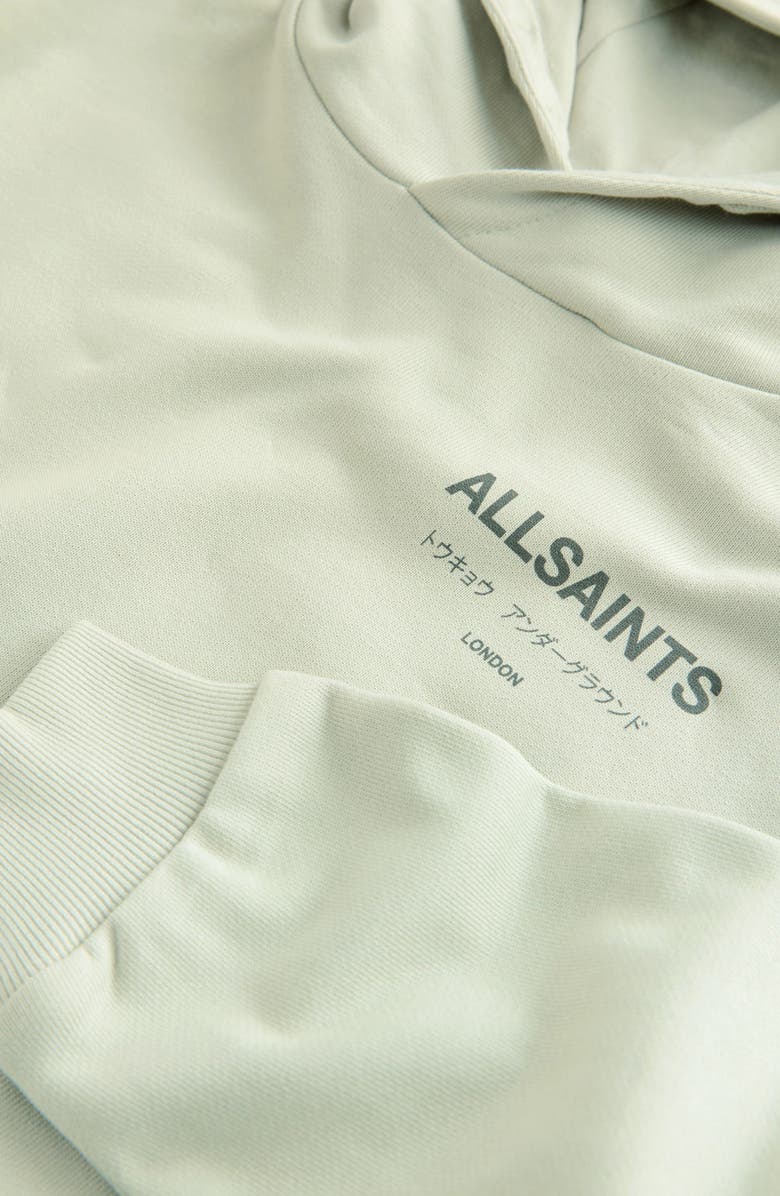 smALLSAINTS by ALLSAINTS Kids' Underground Oversize Hoodie, Alternate, color, Green