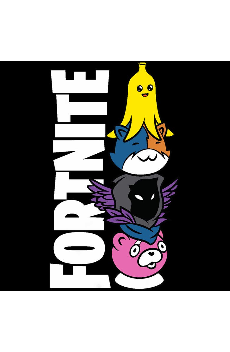 FORTNITE Men's Fortnite Cute Characters Logo  Graphic T-Shirt, Alternate, color, Black