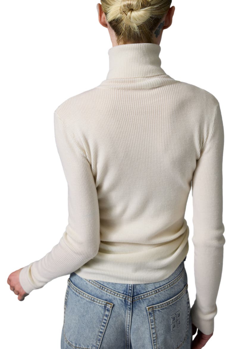 Sierra Roll Neck Slim Fit Sweater, Alternate, color, Ivory Shade