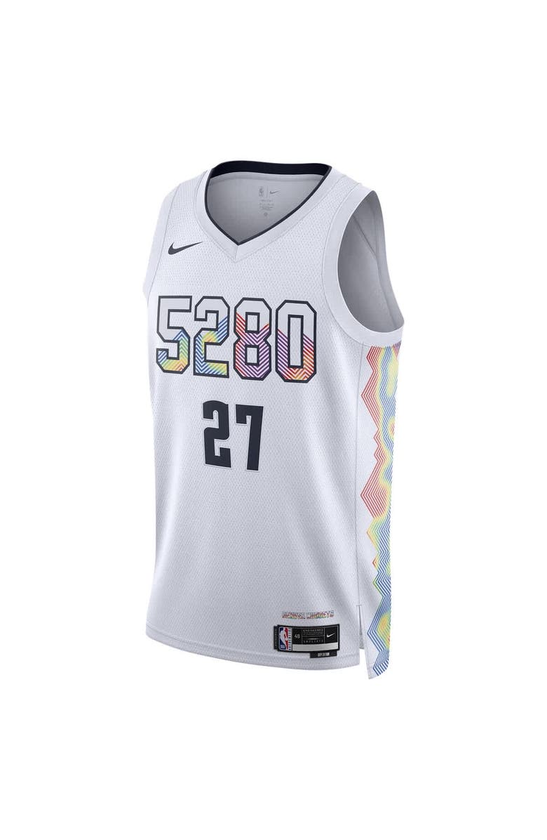 Nike Unisex Nike Jamal Murray White Denver Nuggets 2024/25 Swingman Player Jersey - City Edition, Alternate, color, 