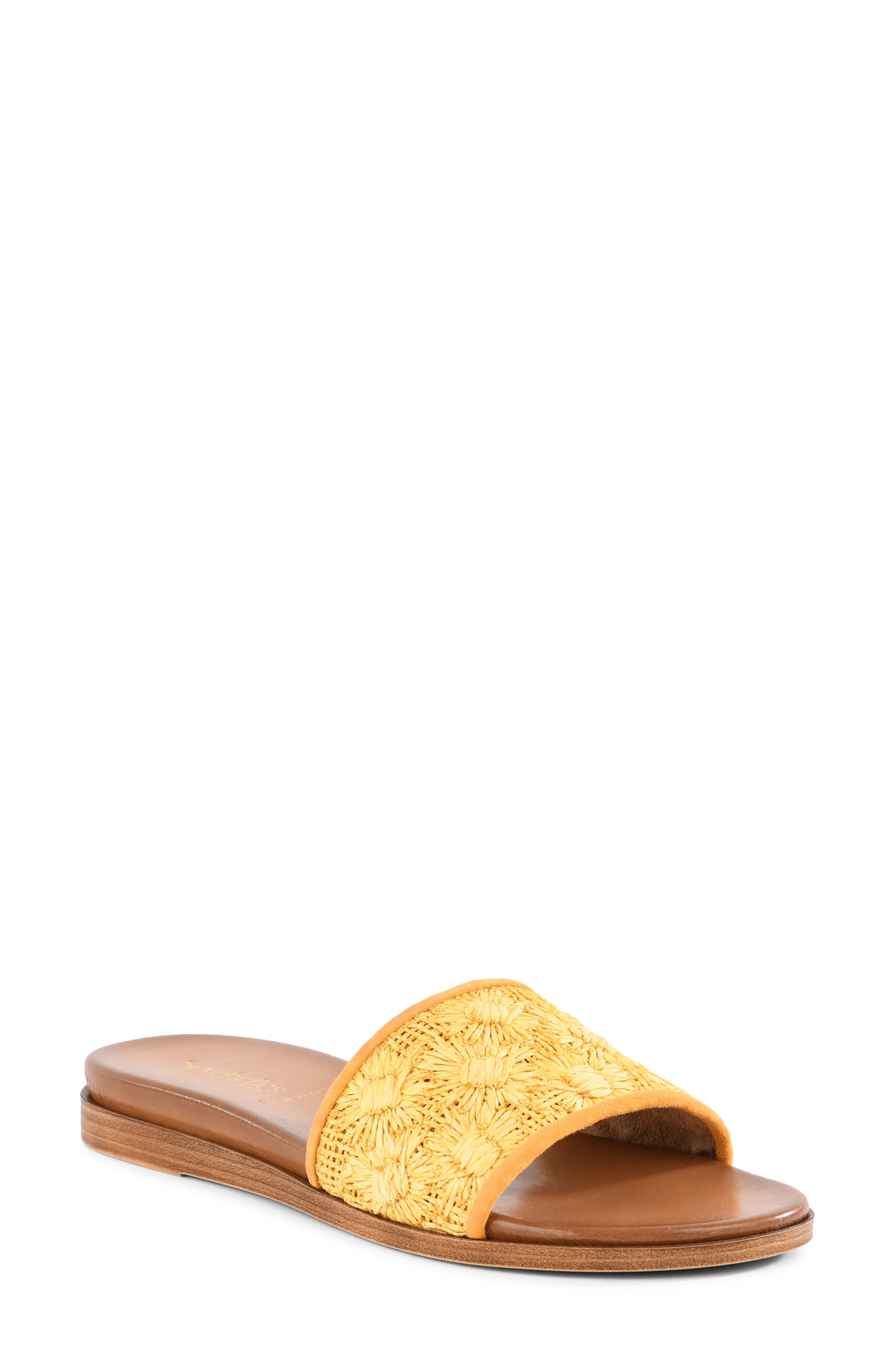 Dakota Slide Sandal, Main, color, YELLOW