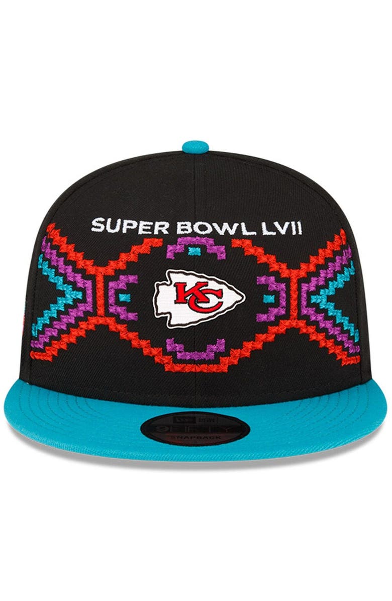 New Era Men's New Era  Black Kansas City Chiefs Super Bowl LVII Tarmac 9FIFTY Snapback Hat, Alternate, color, 