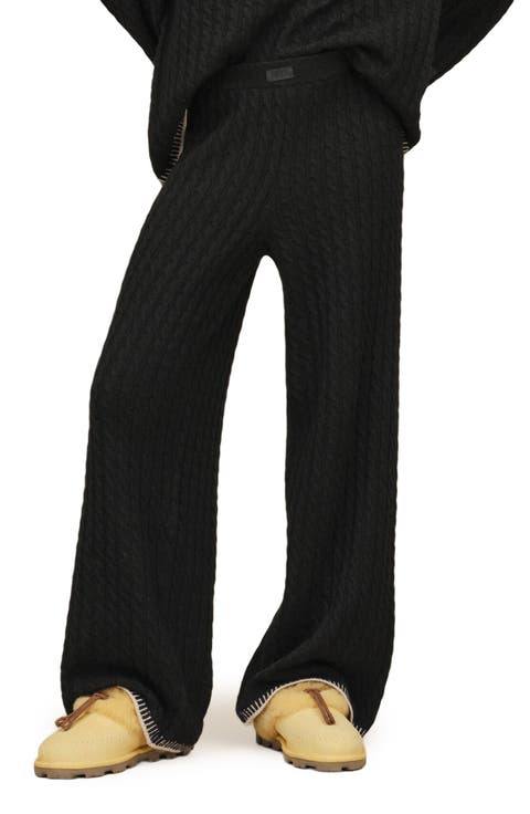 Rylynn Cable Knit Straight Leg Pants
