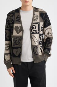 AllSaints Barker Cotton Jacquard Cardigan