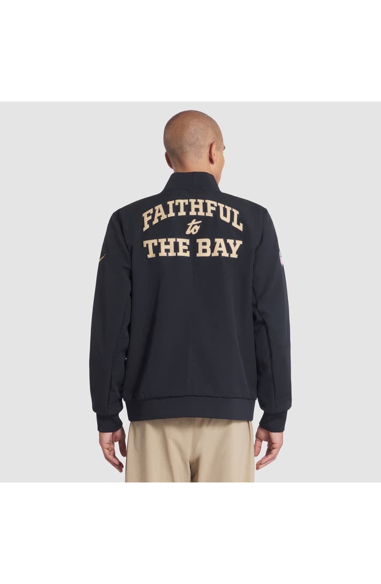 Nike Men's Nike Black San Francisco 49ers 2025 Rivalries Collection Sideline Full-Zip Bomber Jacket, Alternate, color, Black