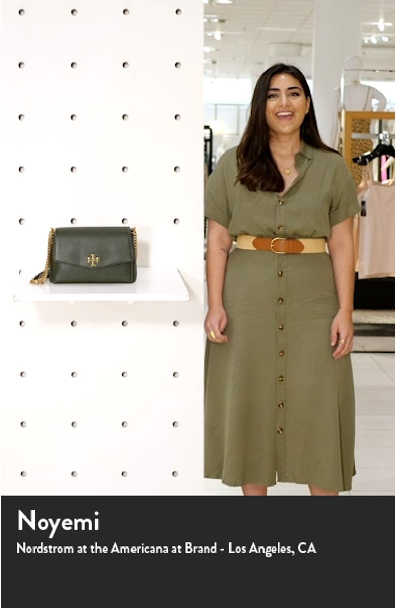 Small Kira Leather Convertible Crossbody Bag, sales video thumbnail