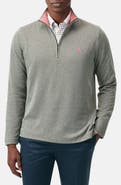 Brooks Brothers Heathered Piqué Half Zip Pullover