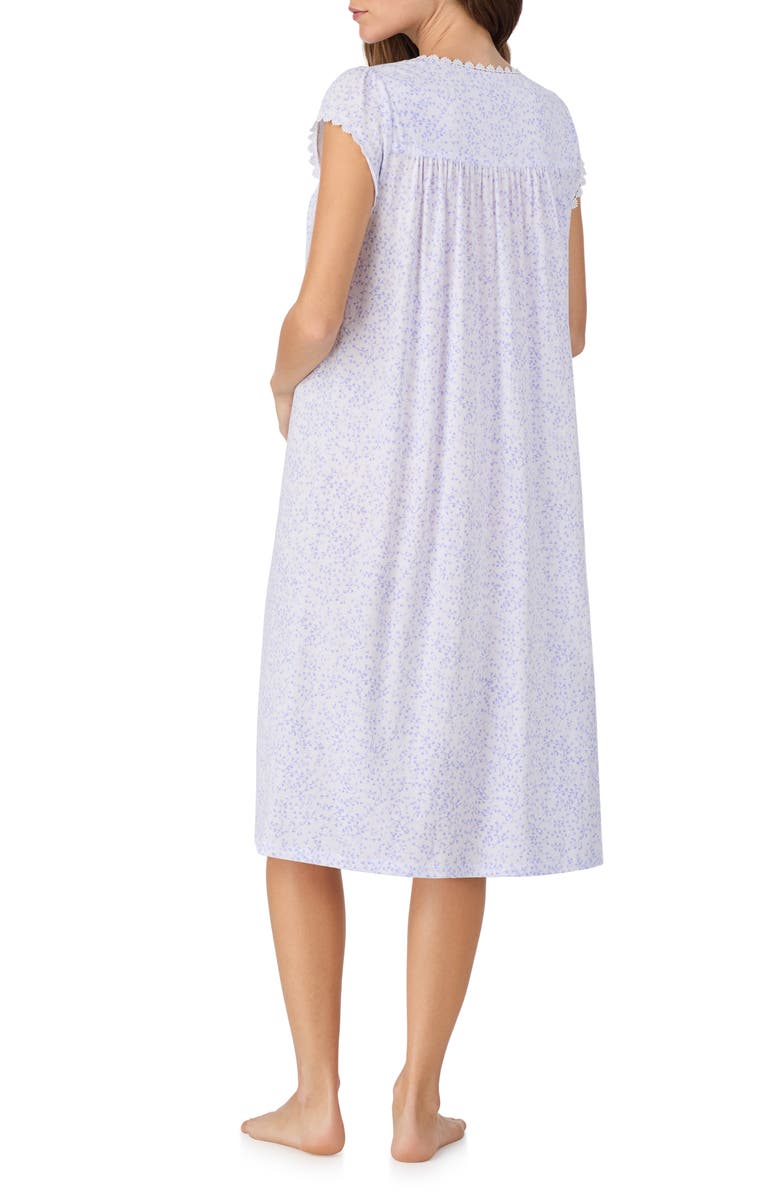 Eileen West Waltz Floral Nightgown, Alternate, color, Lavender Print