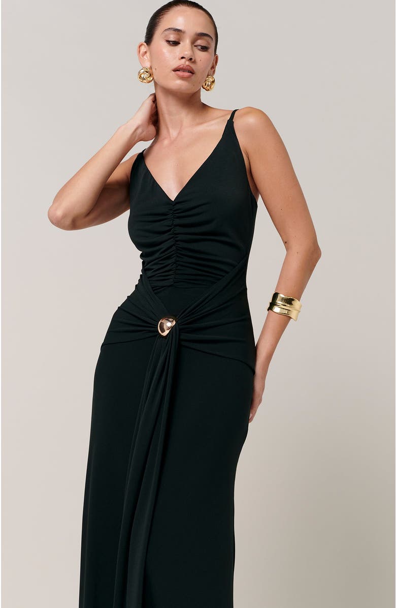SAVEL Cynthia Midi Dress, Alternate, color, Midnight Emerald