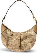 Polo Ralph Lauren Small Polo ID Raffia Shoulder Bag