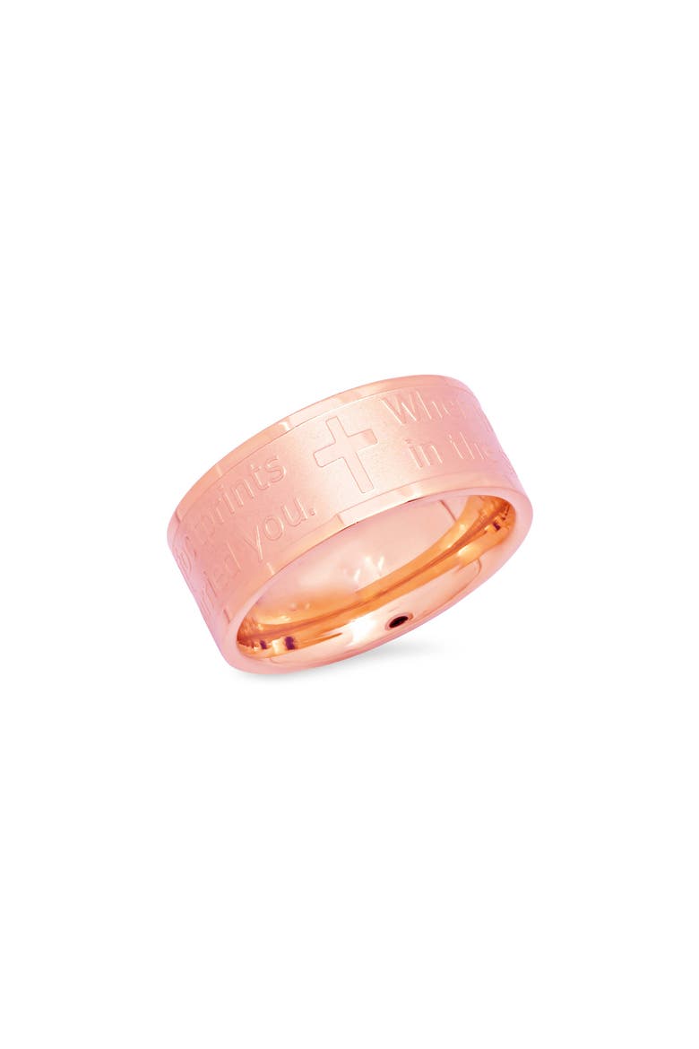 18K Gold Plate Prayer Ring, Main, color, GOLD