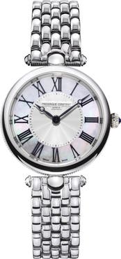 FREDERIQUE CONSTANT Classics Art Deco Round Bracelet Watch, 30mm