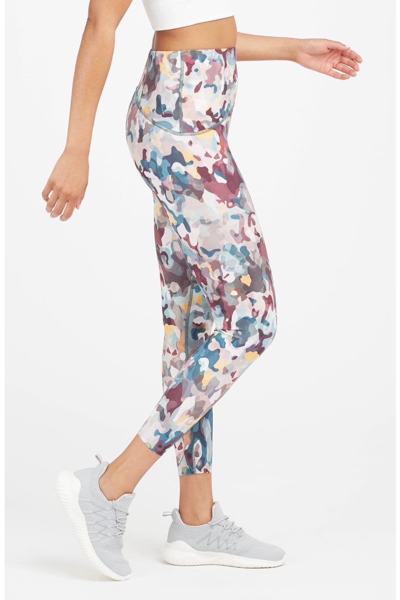 Booty Boost Active Print 7/8 Leggings, Alternate, color, PAINTED CAMO RUBY MULTI