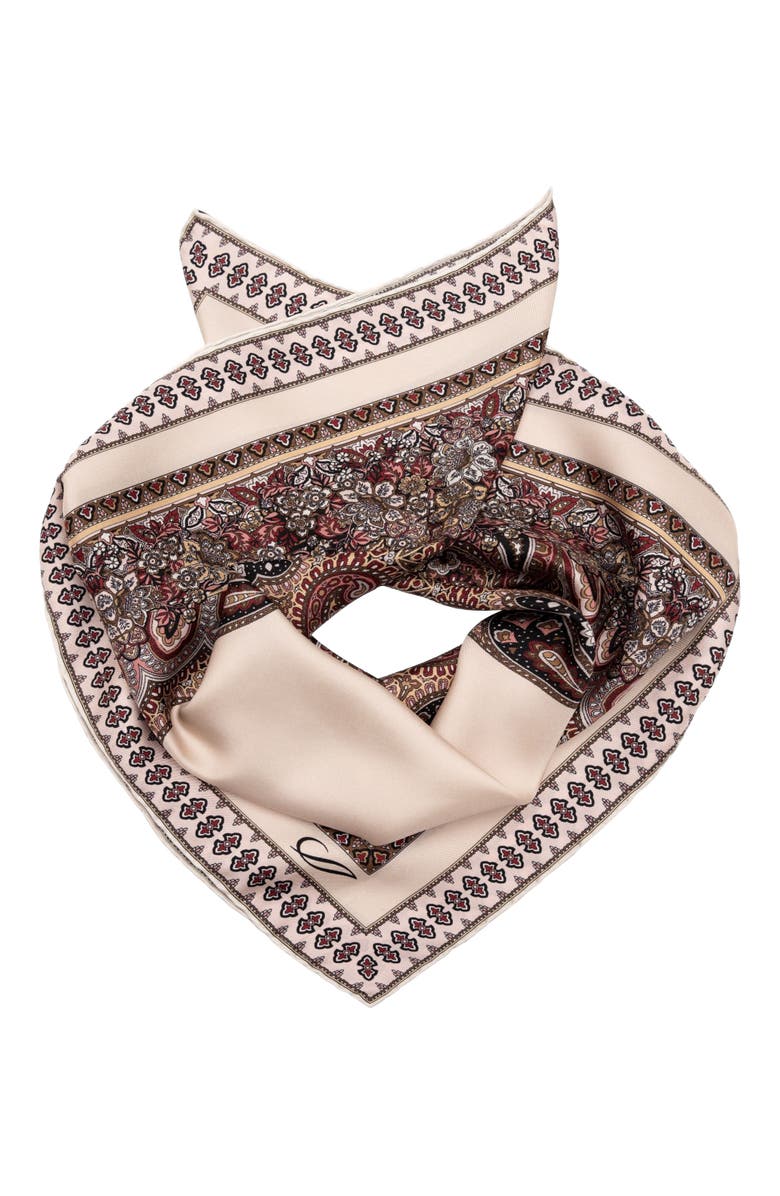 Elizabetta Marcello - Silk Neckerchief for Men, Alternate, color, Beige And Rose