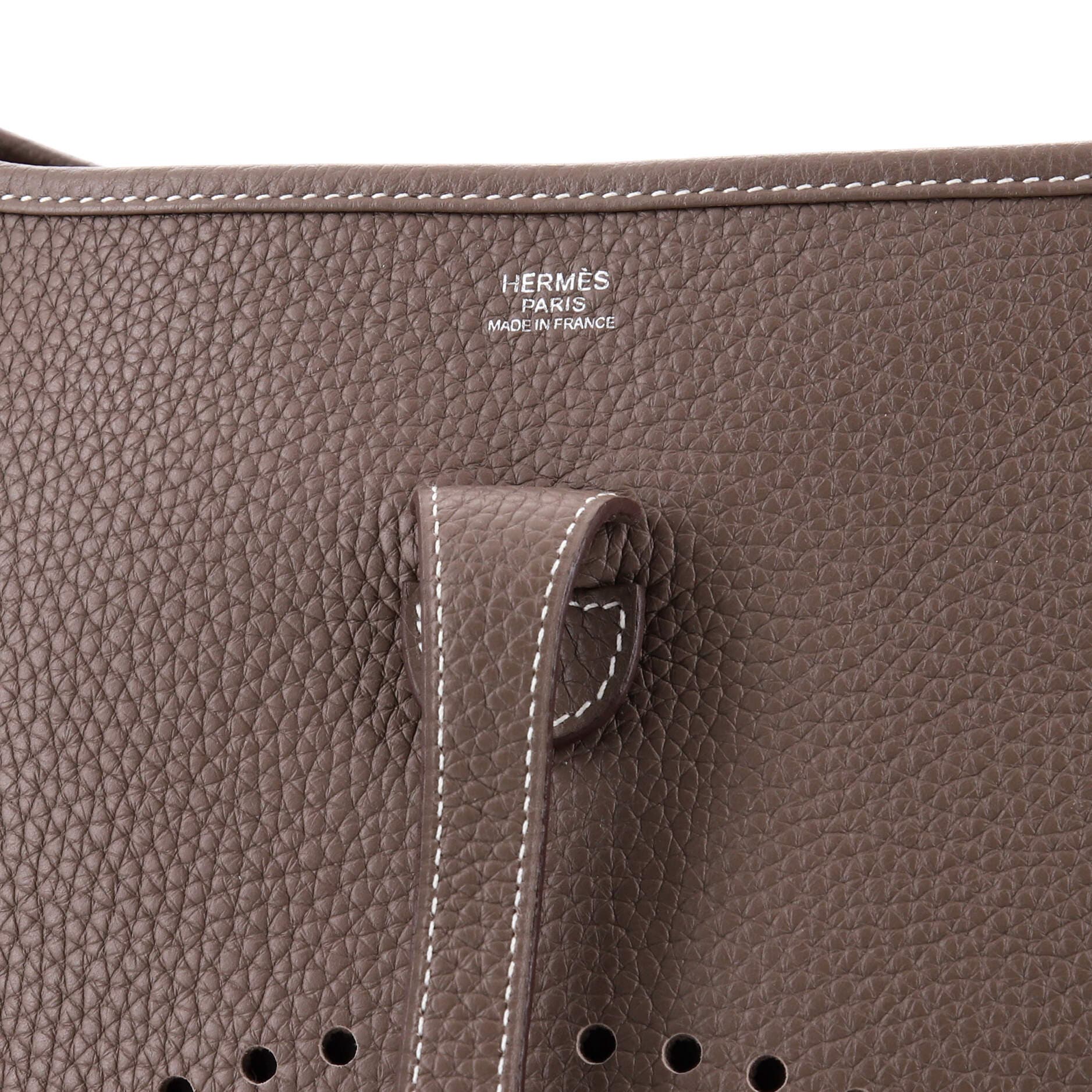 Pre-Owned Hermes Evelyne Bag Gen III Clemence PM, Alternate, color, Etoupe