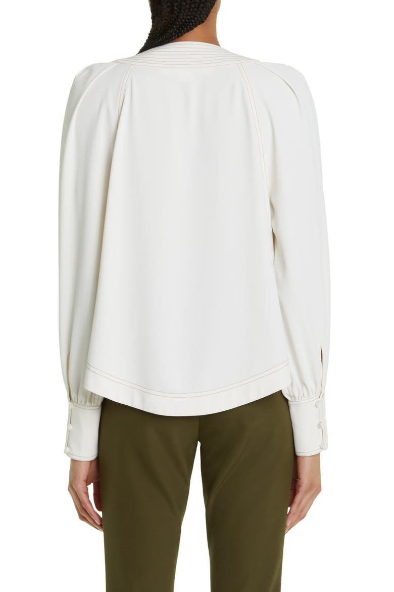 Osler Puff Shoulder Top, Alternate, color, WHITE