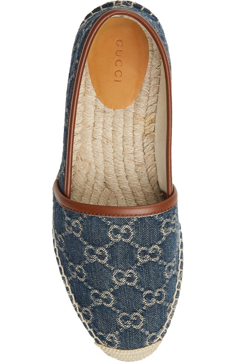 Gucci Pilar Logo Espadrille Flat, Alternate, color,